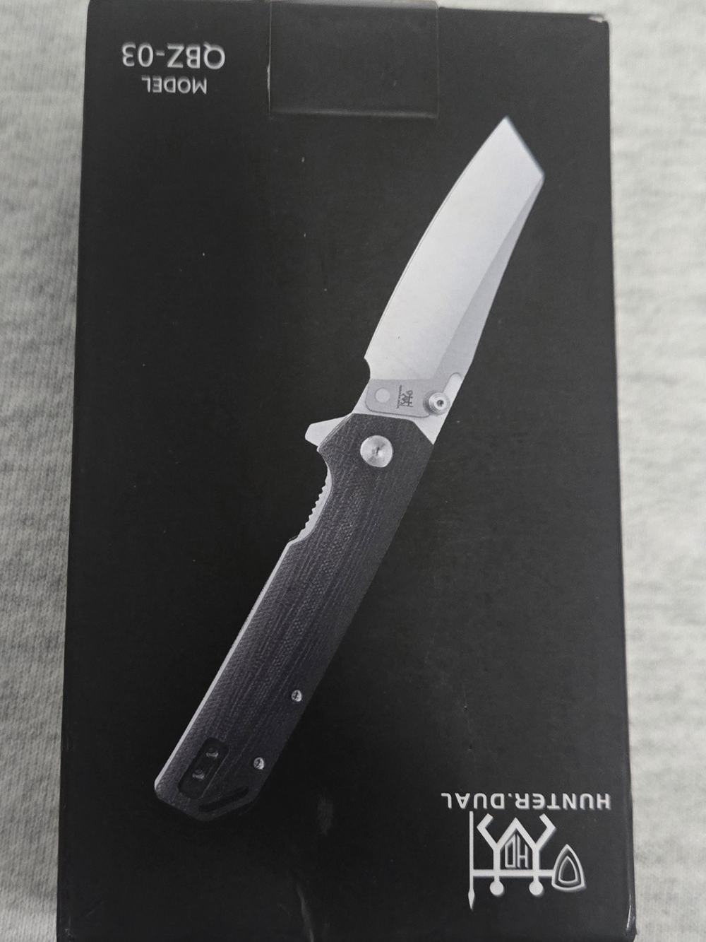 Hunter Dual Black Packaging Box with White Text